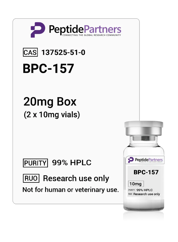 BPC20_2_10_WF03_720x BPC-157 10mg Vials, 20mg 50mg 100mg 200mg Boxes - Peptide Partners Research Grade