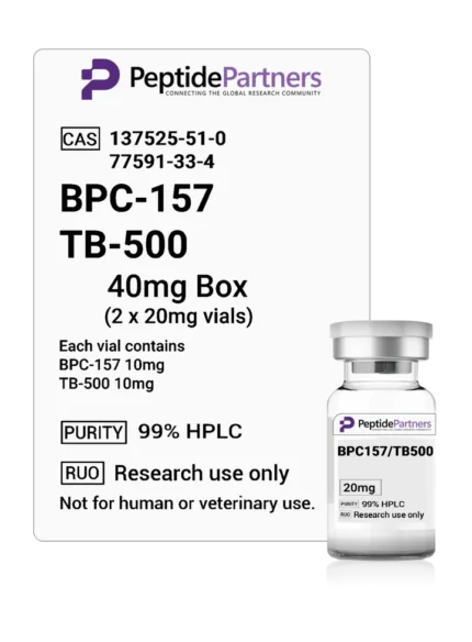 BPC-157 TB-500 Combo 20mg Vials, 40mg 100mg 200mg Boxes - Peptide Partners Research Grade