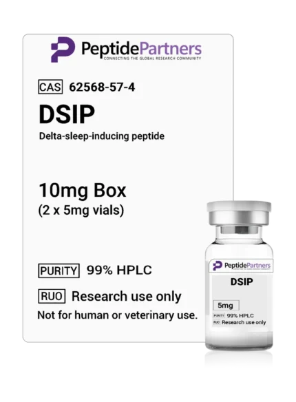 DSIP Delta-Sleep-Inducing Peptide 5mg Vials, 10mg 25mg 50mg Boxes - Peptide Partners Research Grade