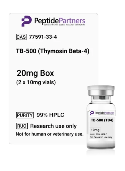 TB-500 TB4 Kit 10mg Vial 3mL - Peptide Partners Research Grade